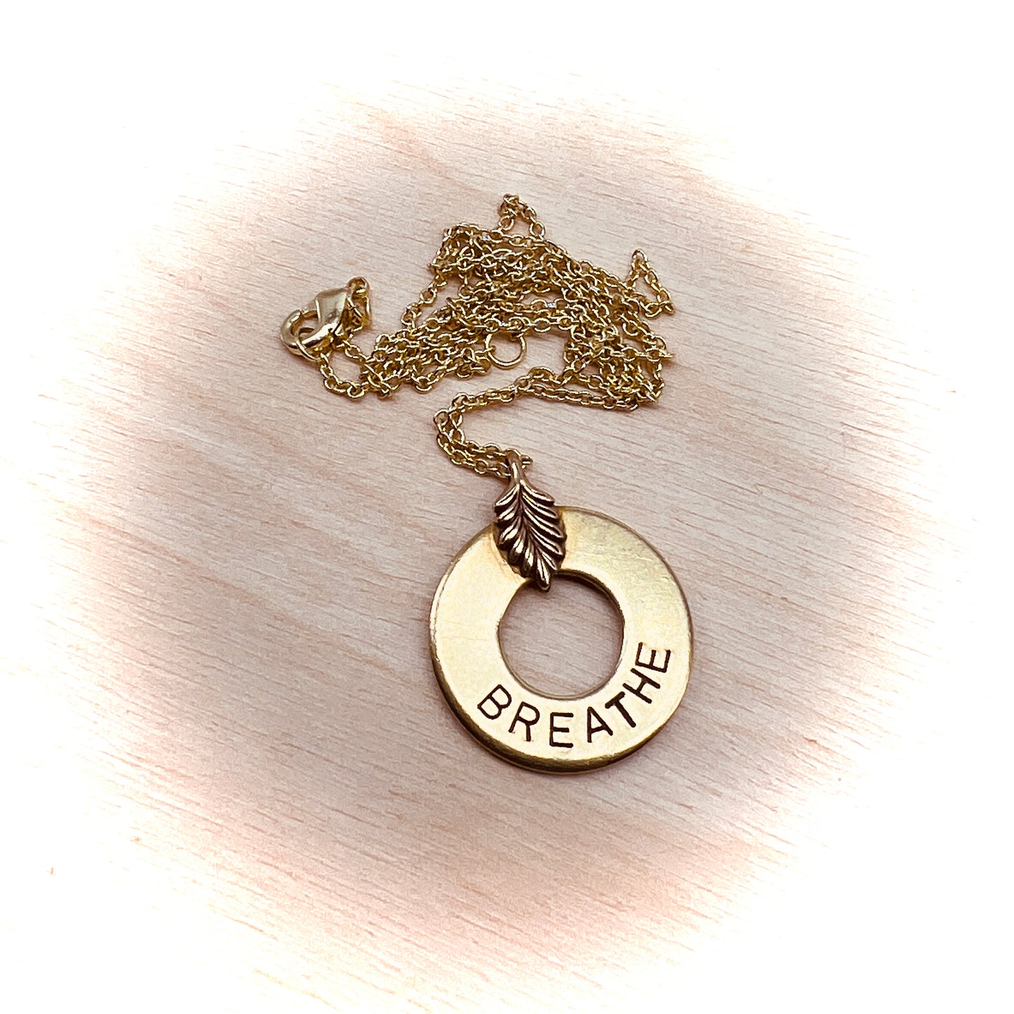 Custom Dainty Brass Necklace