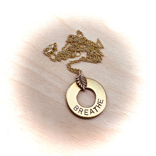 Custom Dainty Brass Necklace